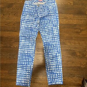 Lilly Pulitzer Blue and White Patterned Pants
